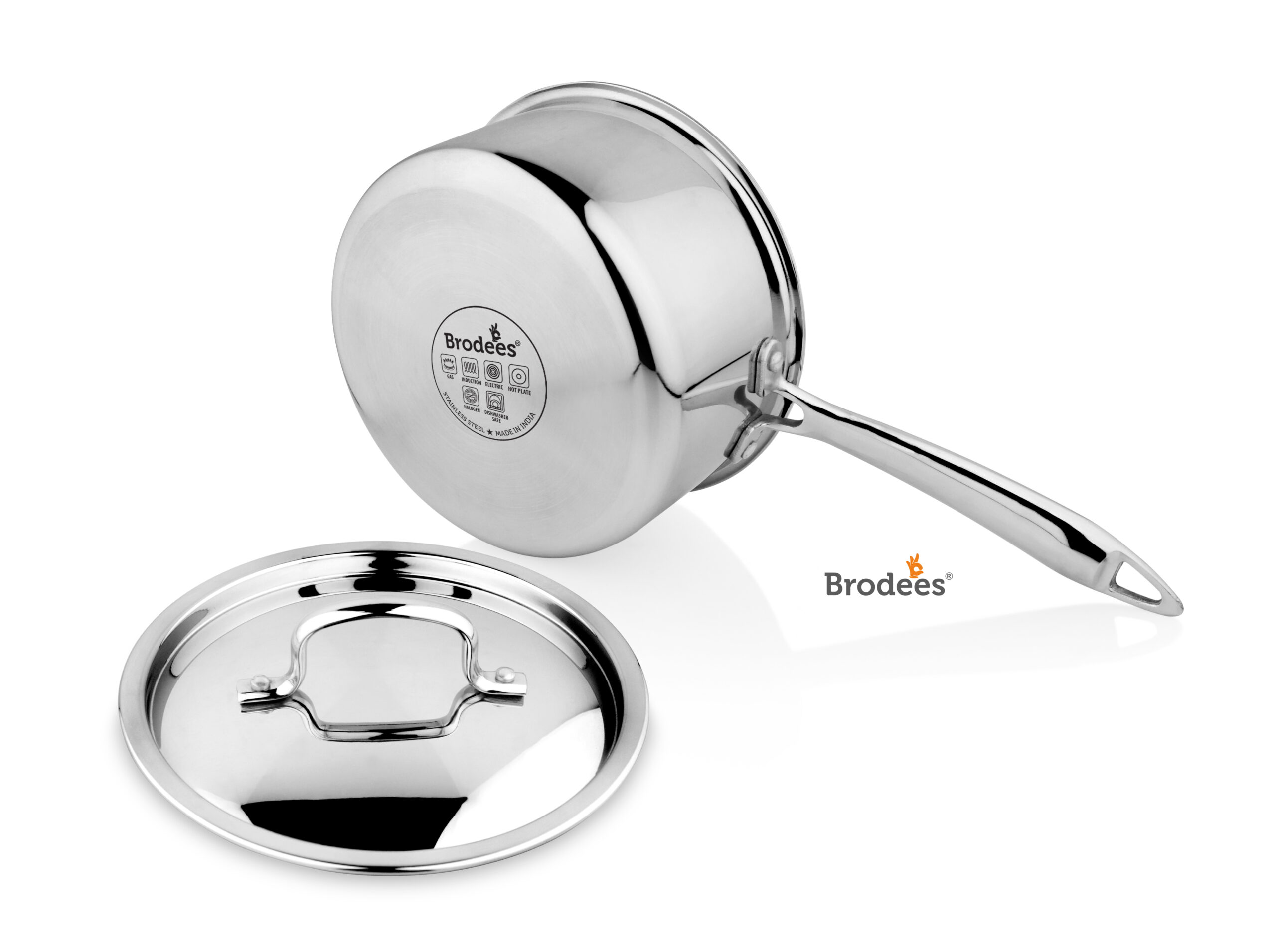 Tri-Ply Stainless Steel Sauce Pan with SS Lid | 17.5 cm Diameter - 1.60 Litre (1)