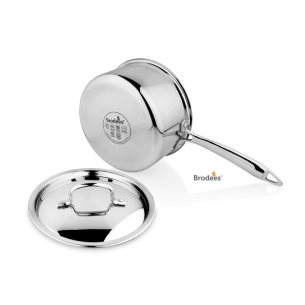 Brodees Try-ply stainless steel Sauce Pan with lid (1)