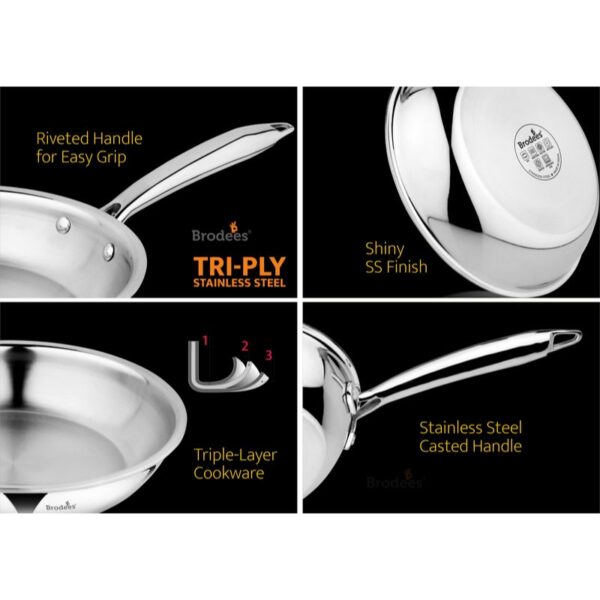 Tri-ply Stainless Steel Frypan (2)