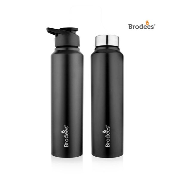 Brodees stainless steel BLACK bottle (9)