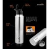 Brodees stainless steel WHITE bottle -6