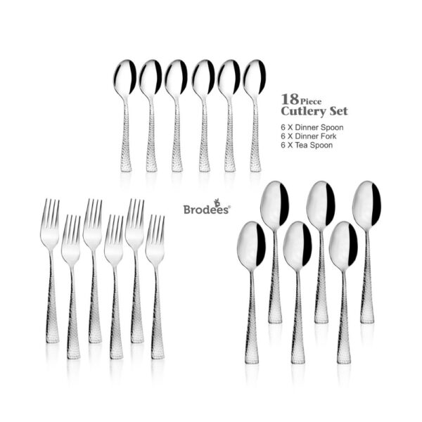 Stainless Steel Laser Etching Cutlery Set of 18 Pcs packed in GIFT BOX-7