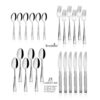 Stainless Steel Hammered Cutlery Set of 24 Pcs-2