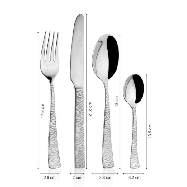 Stainless Steel Laser Etching Cutlery Set of 24 Pcs -1