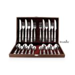 Stainless Steel IRIS Cutlery Set of 24 Pcs Packed in Gift Box-4