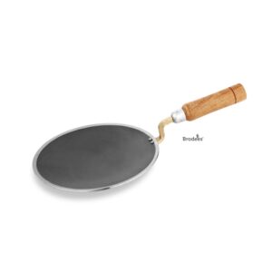 Brodees Iron Tawa 25 cm W/Wooden Handle (5)