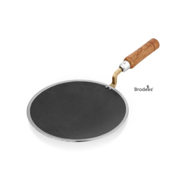 Brodees Iron Tawa 25 cm W/Wooden Handle (2)