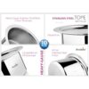 Stainless Steel Heavy Gauge Tope with Lid Set of 10 Pcs-1